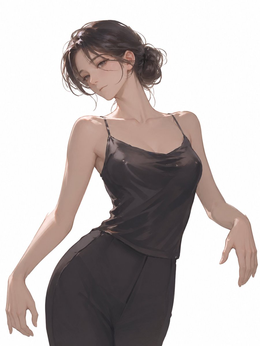 Elegant Fashion Pose Woman Portrait