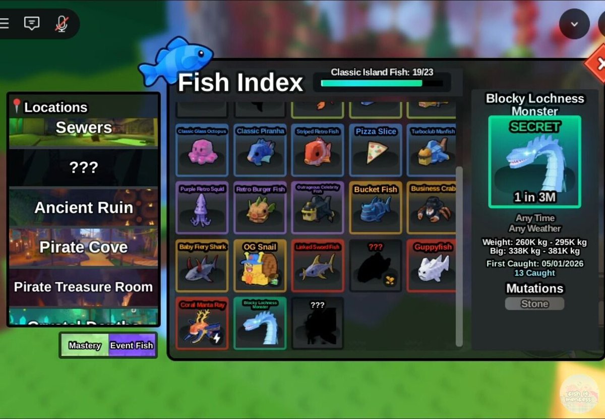 FISH IT FESS ‼️ WTT CANTUMIN UNAME tweet media