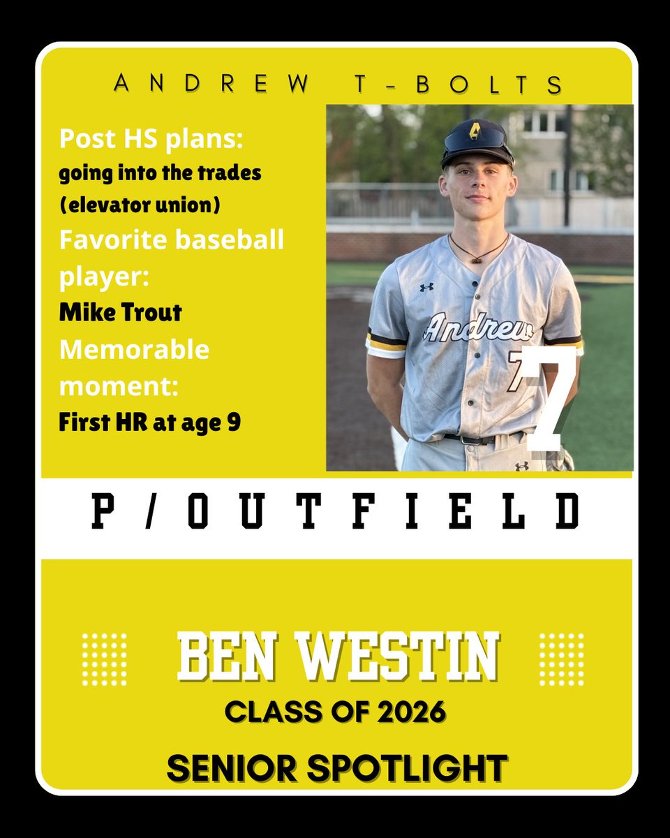 tboltbaseball's tweet photo. Another senior to recognize this evening... https://t.co/SBowjoO1HX