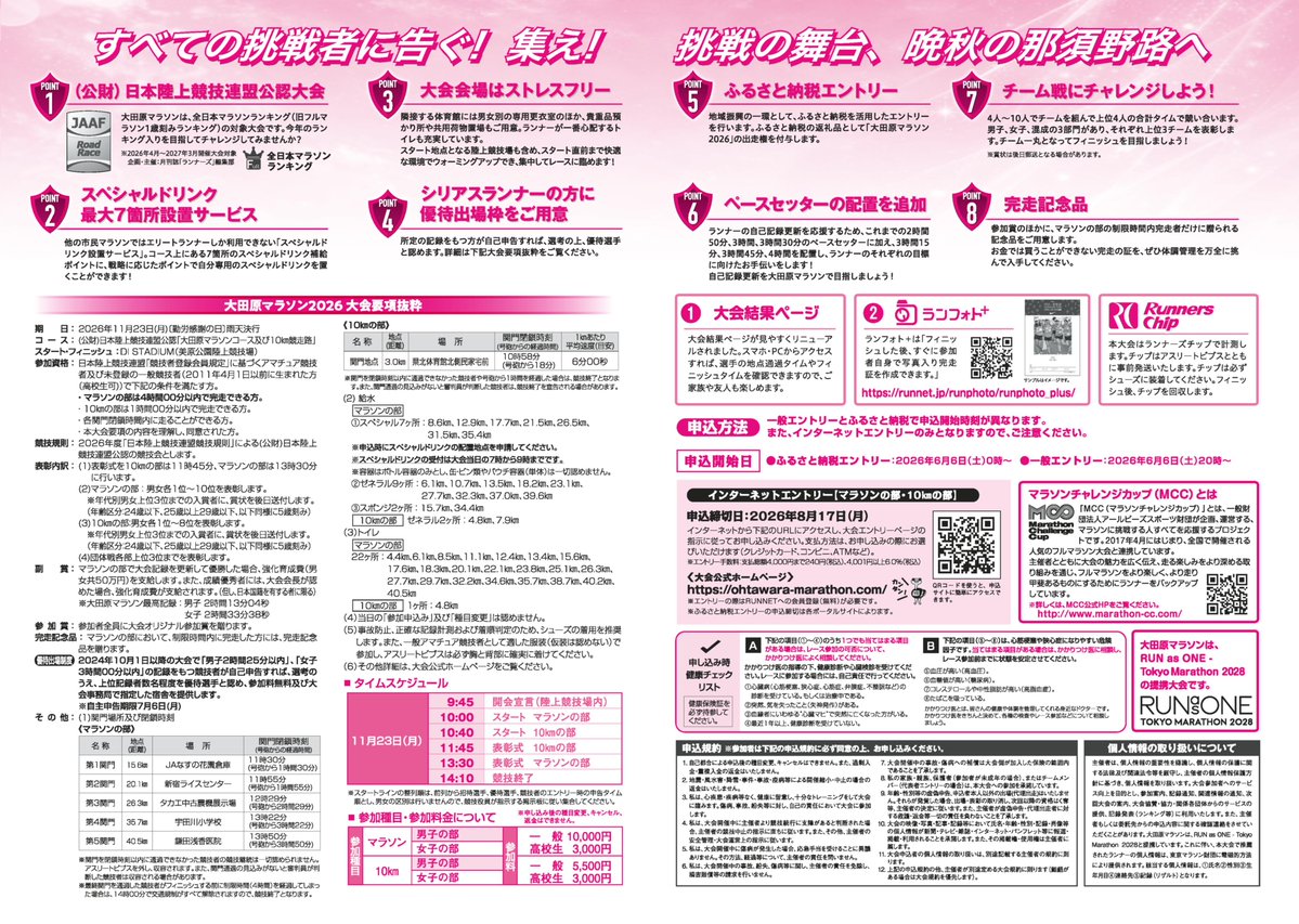 大田原マラソン【公式】 tweet media