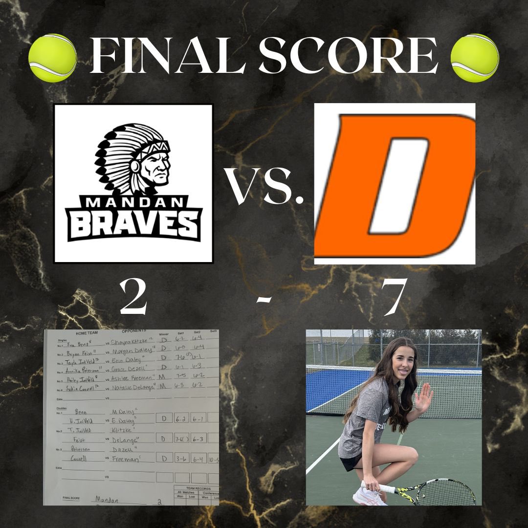 mandantennis's tweet image. The Girls drop a tough one on the road against the Mavericks. JV wins 8-1 behind some very good tennis. #wInd