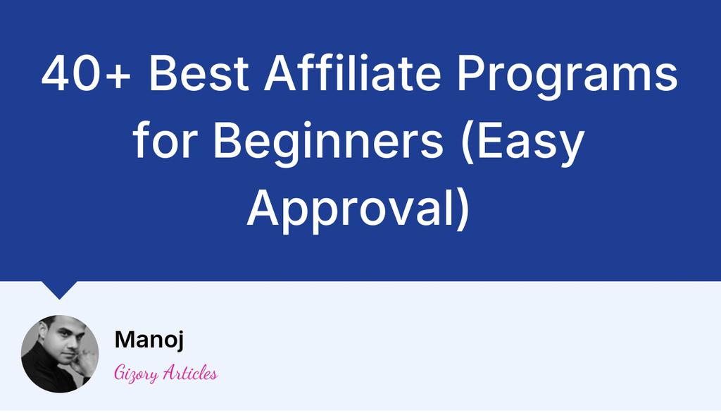HeartofManoj's tweet image. Start your affiliate marketing journey on the right foot! 

Explore 40+ beginner-friendly programs that don’t require years of experience—earn with easy approval and simple steps.

Read more 👉 lttr.ai/AqpmF

#MakeMoneyOnline #Marketing #EarnMoneyOnline
