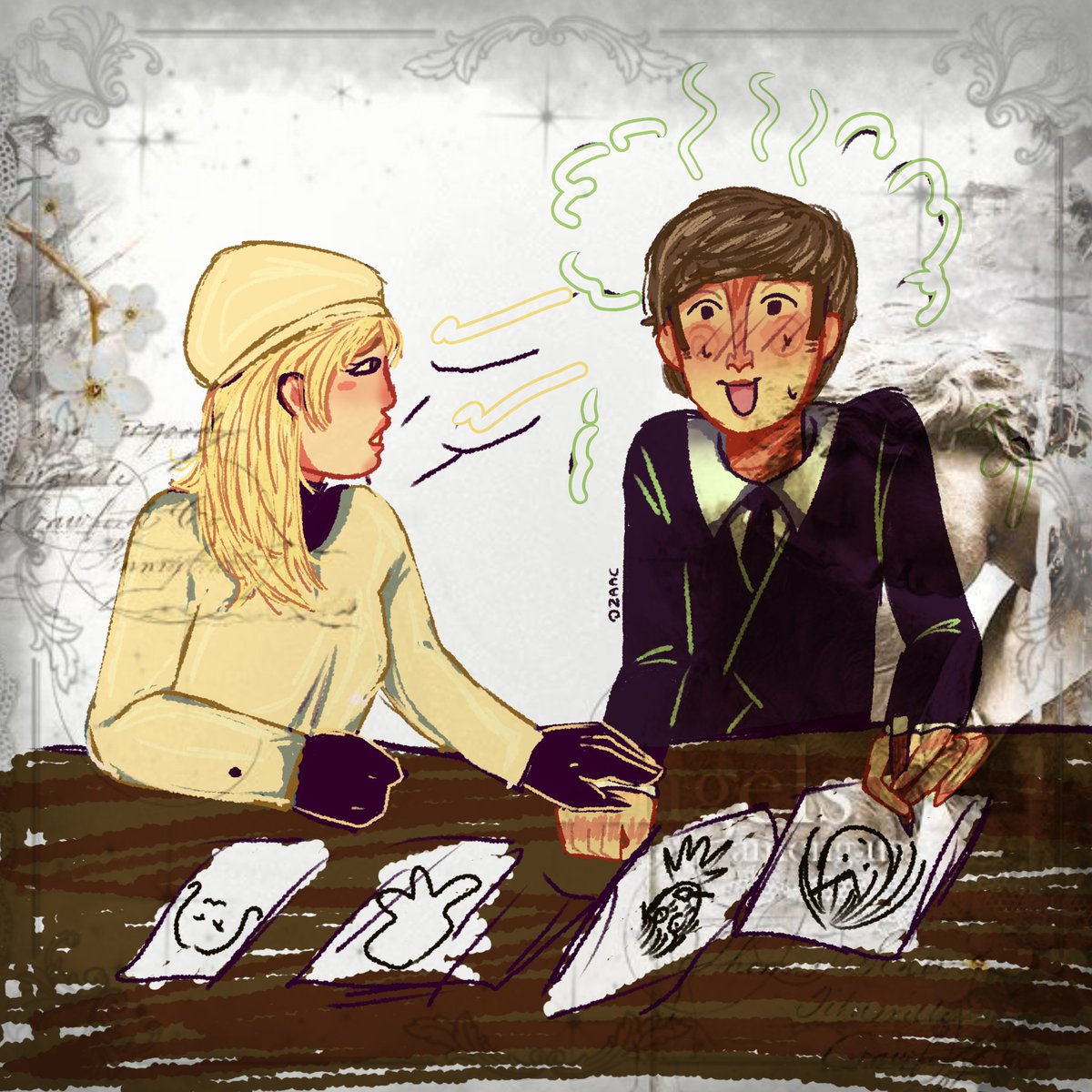 samypotato56's tweet image. Just some art of this extremely dysfunctional and toxic couple. #CynthiaPowelllennon #johnlennon #thebeatles #beatles #music #art #digitalart #fanart