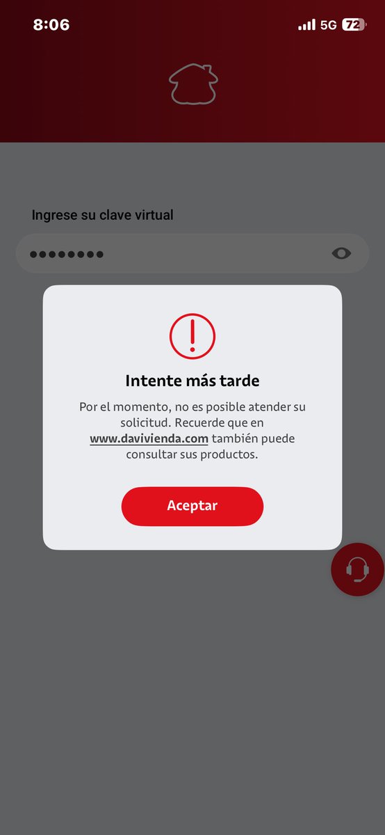 CMarceBaq's tweet photo. @Davivienda, a qué hora restablecen el servicio? Ustedes van a asumir el pago de intereses por el no pago de las obligaciones porque su app no deja hacer nada ? https://t.co/ypntN1Ztuz