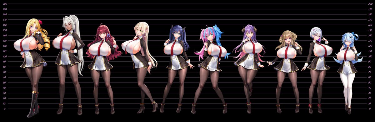 madrugada_milk's tweet photo. 身長比較を
大体のものですが https://t.co/hEWpZSh2IK