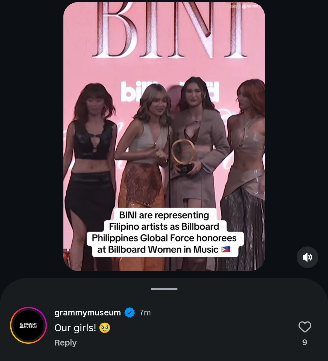 Grammy Museum nakita nnaman kita sa comment section ng Bini. 🤣

BINI GLOBAL FORCE FILIPINAS   #BINIForBBWomenInMusic #BINIGlobalForceHonoree