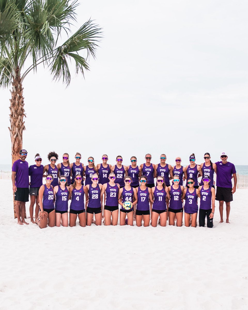 TCUBeachVB's tweet image. Your 2026 TCU Horned Frogs are ready for battle ⚔️

#GoFrogs | #ONETeam