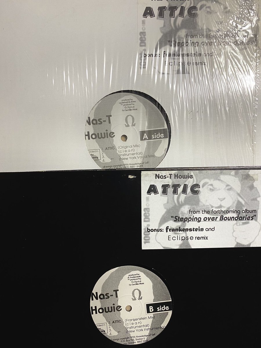 MESSIAHRECORDS's tweet photo. NAS-T HOWIE   Attic
#igotdoubles #1996 #djeclipse
#drfrankenstein #knowledgeofself https://t.co/GKUukRVD9i