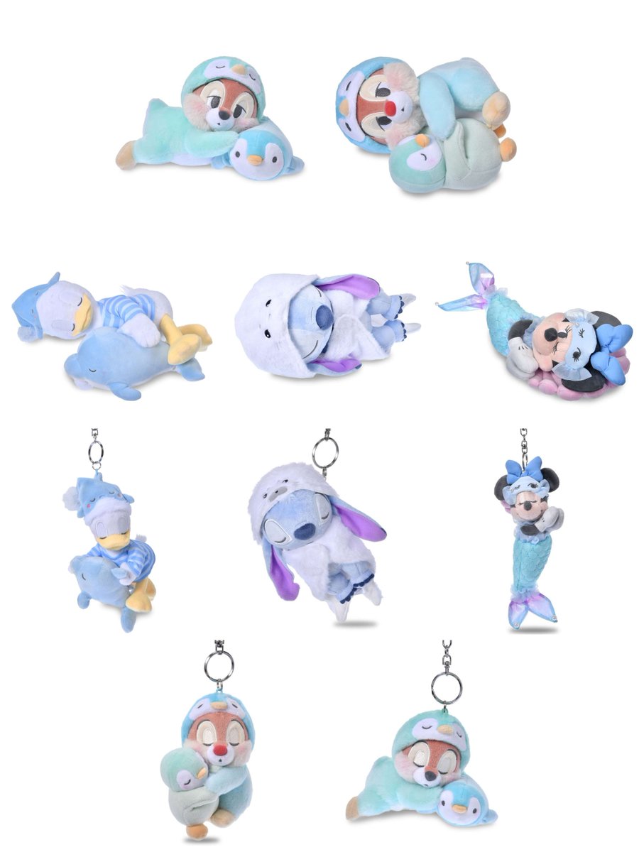tdr_415's tweet image. ━━━━━━━━━━━━
#ディズニーストア
「PAJAMA STYLE」
✎𓂃5月5日　一般販売開始

海のいきものモチーフと一緒に眠る姿に癒されるෆ˚*
抱っこして眠っているポーズと表情がとっても可愛いぬいぐるが登場🫧

store.disney.co.jp/search/?q=PAJA…
#Disney