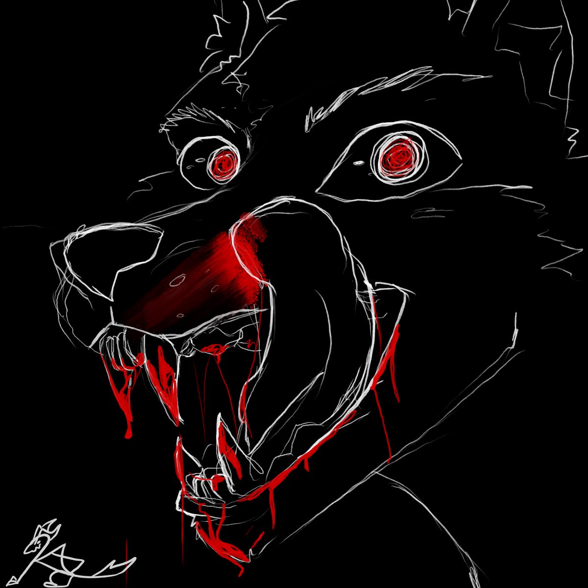 Kazuki_0765's tweet image. 🩸

#furryart #anthro