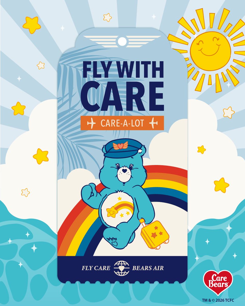 carebears_jp's tweet image. もしも、どこへでも行ける魔法のチケットがあったら…？💭✨

ケアベア™と一緒に、ワクワクが詰まった空の旅へ出かけよう🧸✈️🌈
みんなはどこへ行きたい？🌍💫

#carebears #ケアベア @carebears