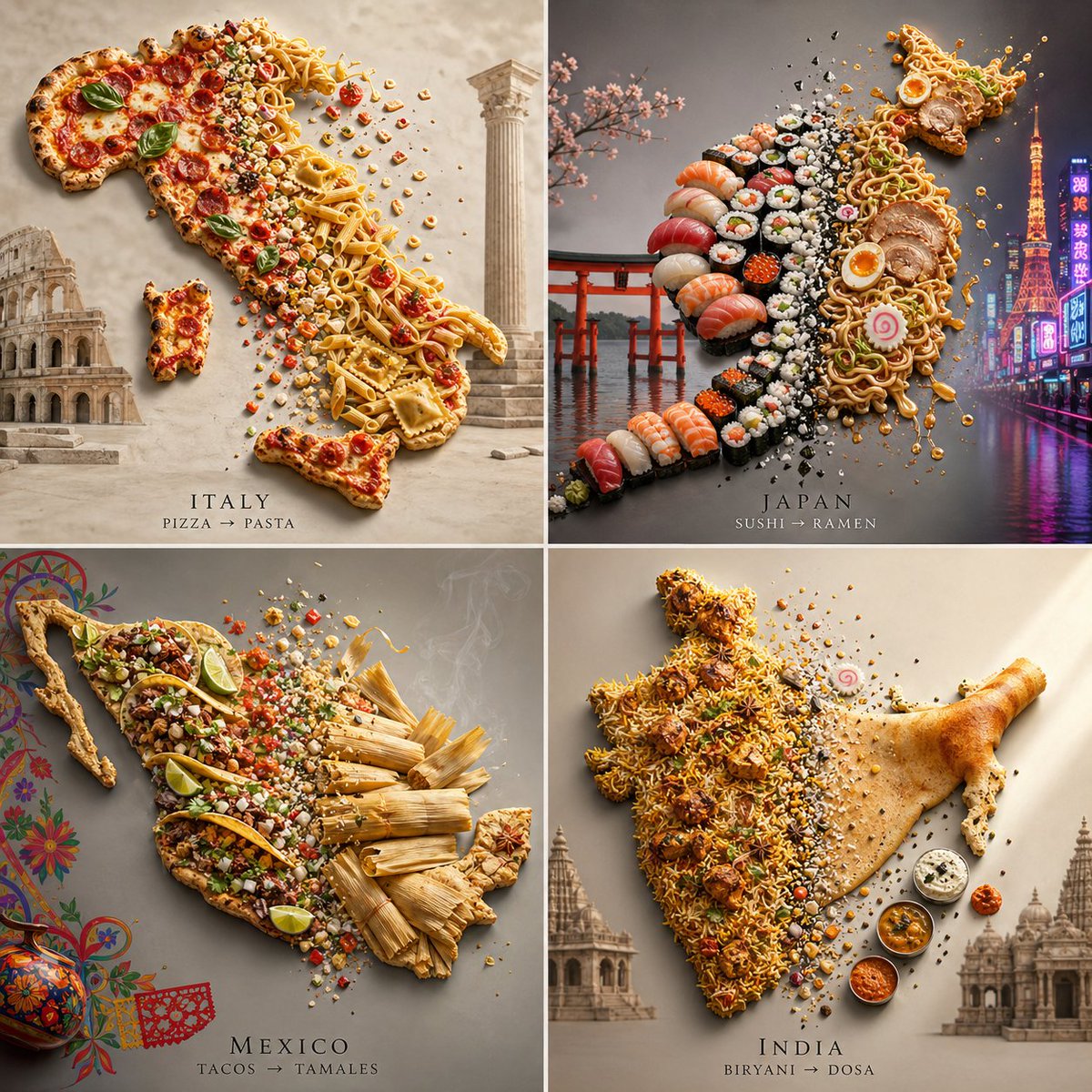 Culinary Limits: Countries Transforming Between Two Favorite Foods - PromptGather image 1