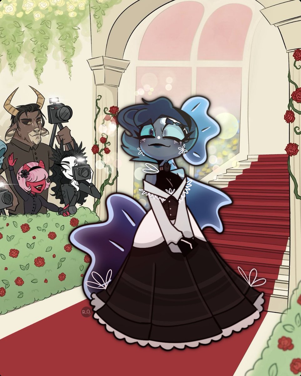 DarkcoshRO's tweet image. Me too, to go to the party it Beautiful and my dress is Magnificent ( enjoy for @/teased.by.talia )
#hazbinhotel #hazbinhotelOc #Collab #HellsGala2026 #Art
