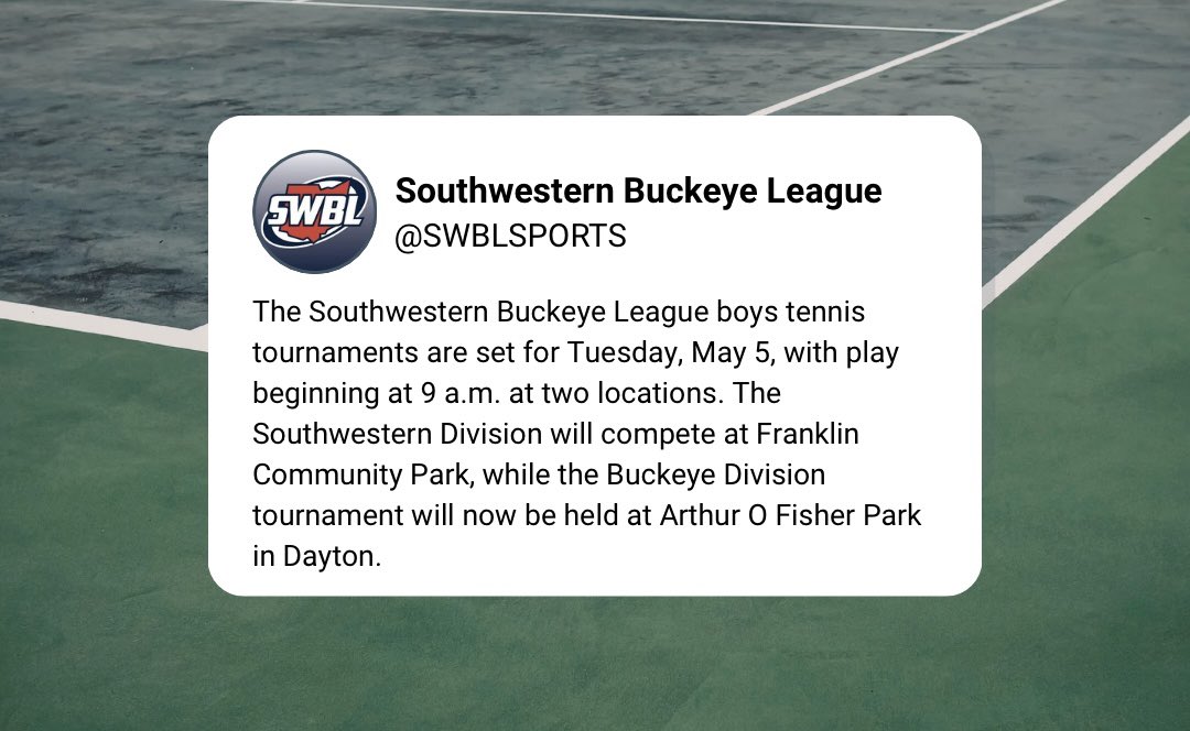 Southwestern Buckeye League tweet media