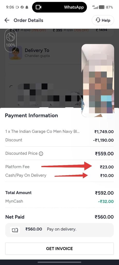 Ek samay ki baat <a href="/jagograhakjago/">Consumer Affairs</a> ne dawa kiya tha ki ham ye sab extra fake charges par lagam lagayenge lekin lagta hai inhe bhi apni taraf kar liya gaya hai. <a href="/MyntraSupport/">Myntra Support</a> ye extra charges kyu? Ye ₹33 kiske fund me ja raha hai? 🤔 jawab jarur de.
