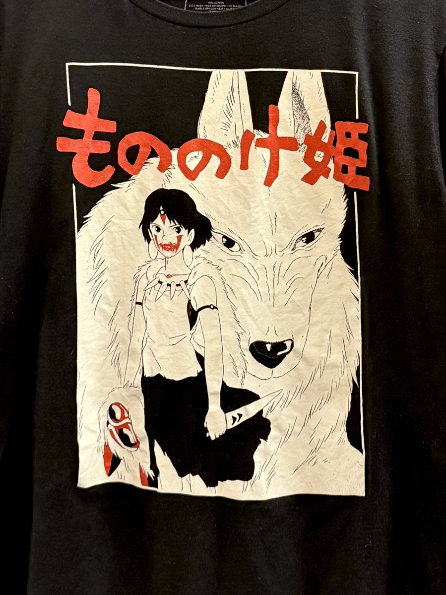 最高のもののけ姫Tシャツ旅立ってゆきました〜！ありがとうございます