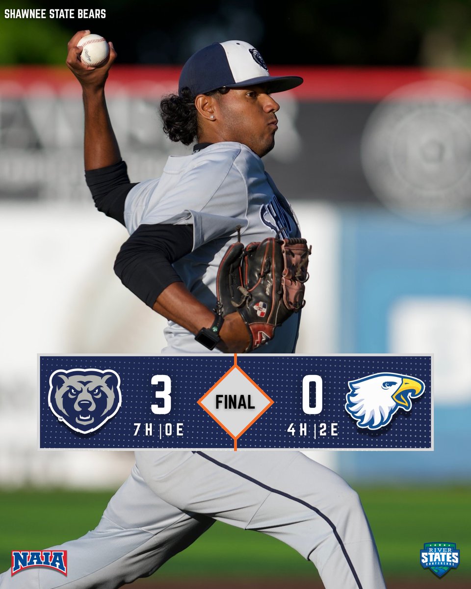 𝙍𝙄𝘾𝙆𝙔 𝘾𝙊𝙊𝙇 😎

Seven shutout innings from Ricardo Medrano propels Shawnee State to a 3-0 win over Midway ✅

Back at the VA against Oakland City tomorrow at 7 p.m. 🔜

#GoBears