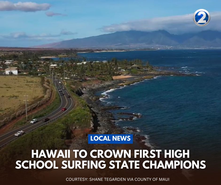 KHONnews's tweet photo. Hawaii surf competitions will hit a new milestone this weekend, with the first state high school championship for the sport.
https://t.co/5rvJ0VzknK https://t.co/boGNMrawvL