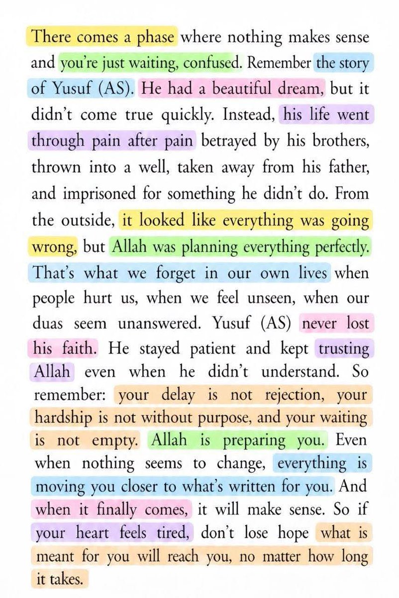 rooj090's tweet photo. You'll wait. You'll pray. You'll get frustrated.
You'll question everything. But you'll continue to be patient. You'll keep waiting. And you'll keep praying. And one day, when you least expect it, it'll finally happen. So don't ever stop believing. Don't ever stop trusting. https://t.co/S6CxAOklmS