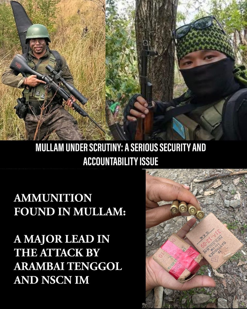 The situation has reached a point where silence is no longer acceptable. The question is clear and unavoidable: where are the looted weapons from Imphal valley, and who is using them now? This cannot be ignored or covered up.

There are serious and repeated allegations pointing