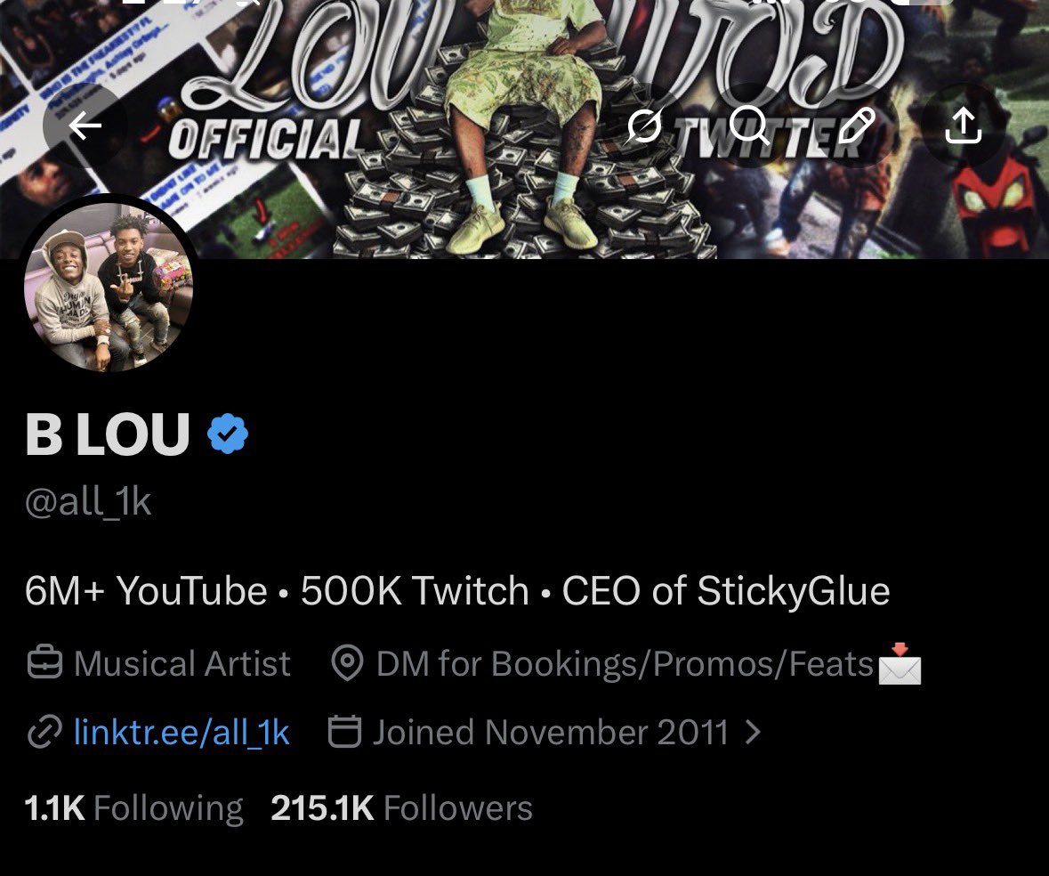 B LOU tweet media