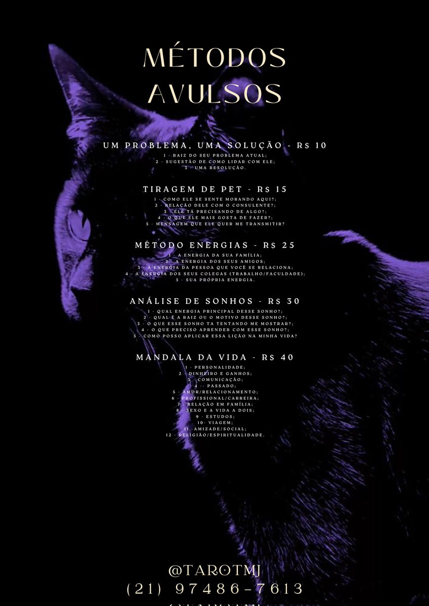 MJ | tarot das bruxas • valor acessível tweet media