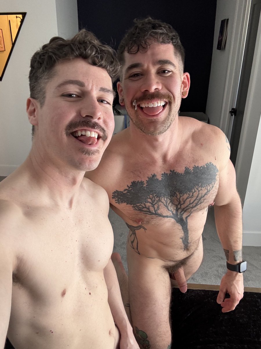 Gave <a href="/Thatyogafvcker/">ThatYogaFvcker</a> a man milk mustache