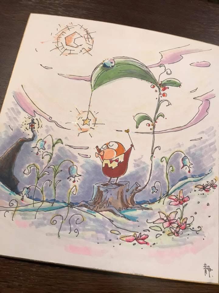 四半世紀前の絵の写真を発掘😊良い絵です