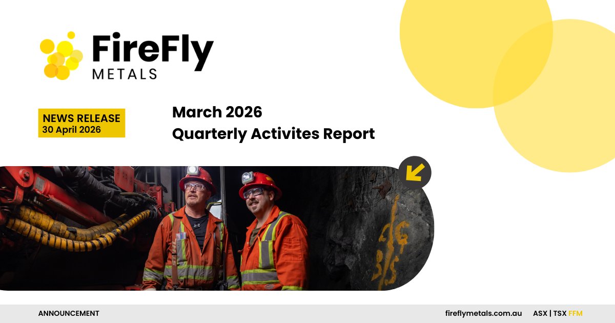 FireFly_Metals's tweet photo. 📰 December #Quarterly Activities Report: https://t.co/MhcApO7wVg
Outstanding drilling results from high-grade core to drive impending resource update and economic assessment plus the sale of #PickleCrow #gold project unlocking #value for #shareholders.
#fireflymetals #greenbay https://t.co/IWbm5IKkO4
