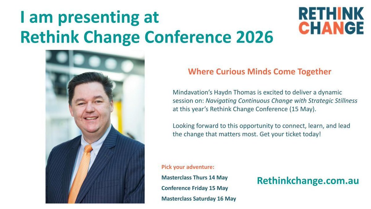 Mindavation's tweet photo. 𝐇𝐚𝐲𝐝𝐧 𝐓𝐡𝐨𝐦𝐚𝐬 will be presenting on 𝐅𝐫𝐢𝐝𝐚𝐲, 𝟏𝟓 𝐌𝐚𝐲 with his session: 𝑷𝒆𝒓𝒎𝒊𝒔𝒔𝒊𝒐𝒏 𝒕𝒐 𝑷𝒂𝒖𝒔𝒆: 𝑯𝒂𝒗𝒊𝒏𝒈 𝒕𝒉𝒆 𝑪𝒐𝒖𝒓𝒂𝒈𝒆 𝒕𝒐 𝑷𝒓𝒐𝒎𝒐𝒕𝒆 𝑺𝒕𝒓𝒂𝒕𝒆𝒈𝒊𝒄 𝑺𝒕𝒊𝒍𝒍𝒏𝒆𝒔𝒔 𝒘𝒊𝒕𝒉𝒊𝒏 𝑶𝒓𝒈𝒂𝒏𝒊𝒔𝒂𝒕𝒊𝒐𝒏𝒂𝒍 𝑪𝒉𝒂𝒏𝒈𝒆'. https://t.co/KyuTgpNNGL