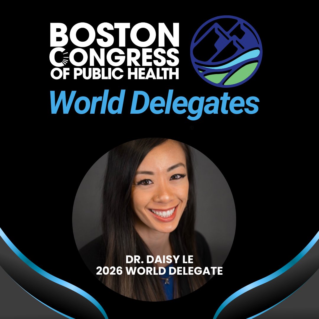 DaisyLePhD's tweet photo. 🌍 I’m proud to serve as a World Delegate with the @BostonCongress - part of a global network of public health leaders collaborating to amplify equity- &amp; justice-centered work worldwide. 🤝✨If you’re in my region (or anywhere) and working in public health, let’s connect! https://t.co/DVgGqvec8T