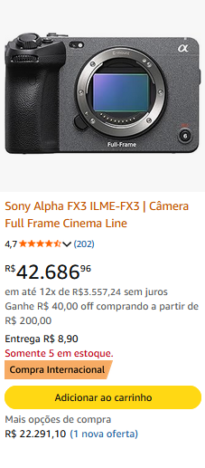 ACABEI DE VER UM VÍDEO QUE O CARA ME OLHA E FALA Q ESSA CÂMERA É "CUSTO-BENEFÍCIO"