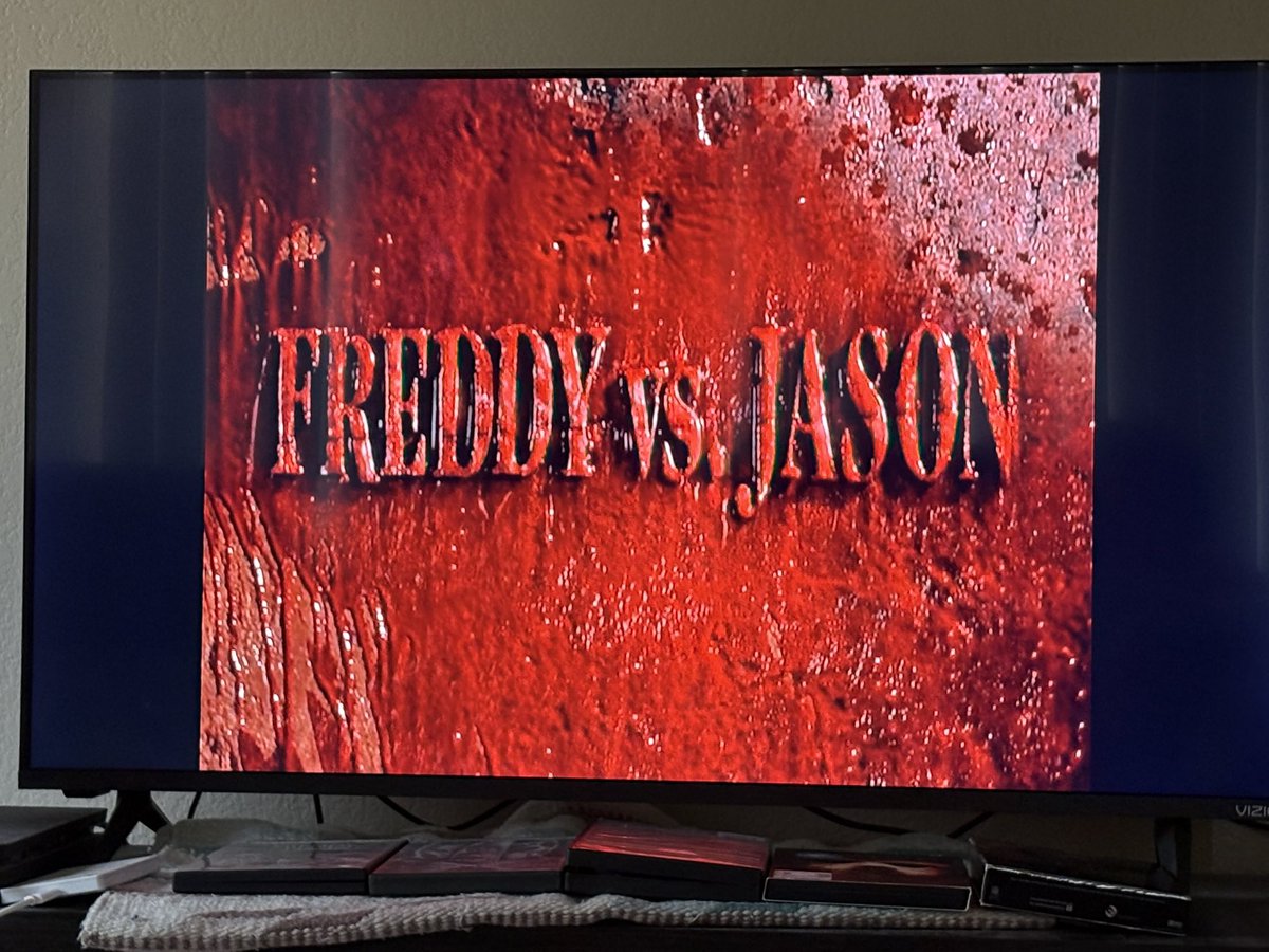 Ian_Fahringer's tweet image. Almost done with my #Fridaythe13th/#ANightmareonElmstreet binge! After Freddy vs Jason, I got Jason X, Wes Craven’s New Nightmare and wrap it up with the 2009 Friday the 13th Remake