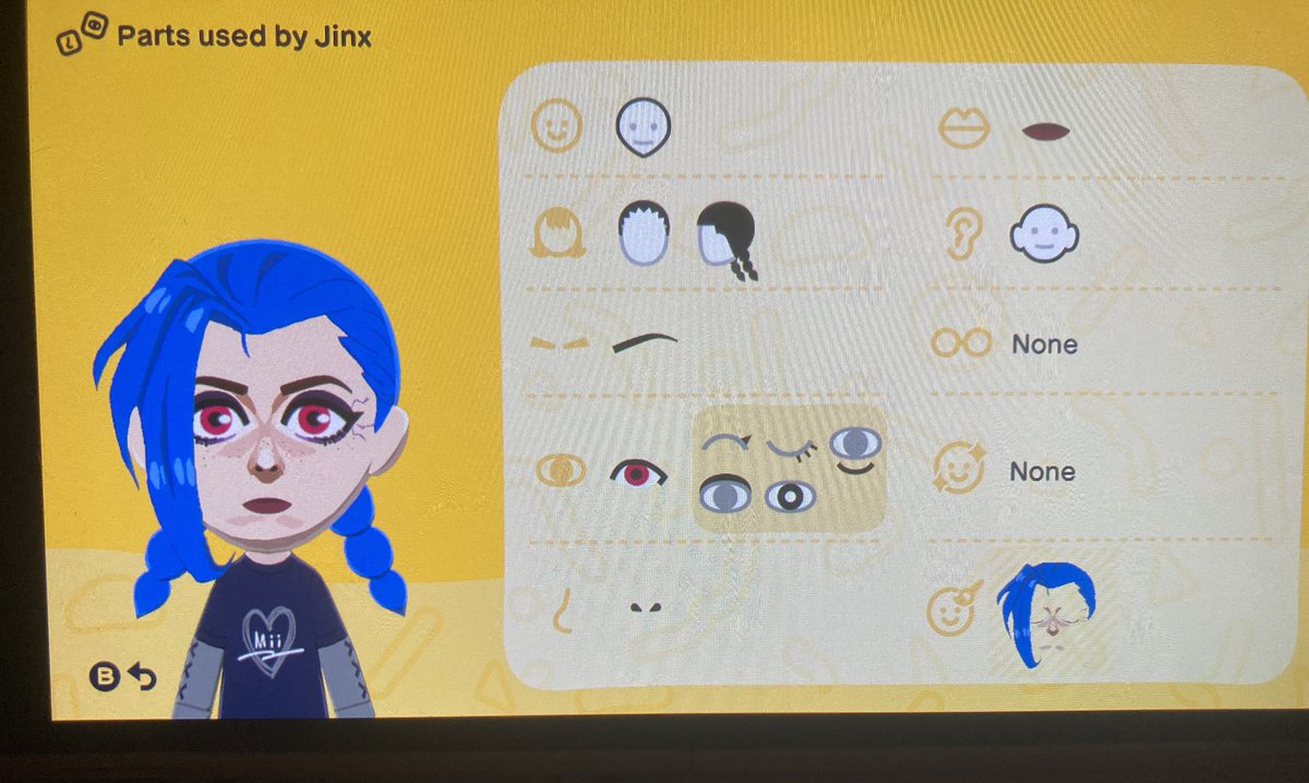 T0mattii's tweet photo. My arcane tomodachi miis. Vi, Jinx, Ekko and Caitlyn https://t.co/gqj7HNuRVz
