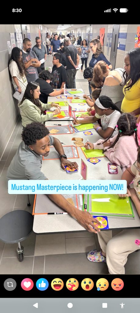 JenniferMJobe's tweet photo. Mustang Masterpiece was an absolute blast! 🐎✨

​Our table was packed from start to finish with non-stop energy! From elementary aged to grandparents, literally everyone got in on the action! 🔥🙌🏼
​#MustangMasterpiece #CommunityVibes 

#DeanDynasty
#LeadTheStampede

@Dean_CFISD https://t.co/NS8IwuLYX1