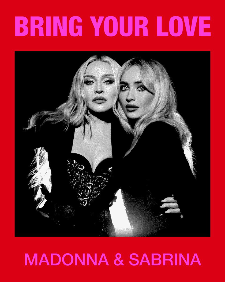 sconspotify's tweet photo. .@SabrinaAnnLynn and Madonna are on the cover of @Spotify’s “New Music Friday UK” playlist with “Bring Your Love” added at #1 https://t.co/5b1Dzu2Ki7