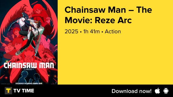 JBJblaze's tweet image. I've just watched Chainsaw Man – The Movie: Reze Arc! #ChainsawManTheMovie #tvtime