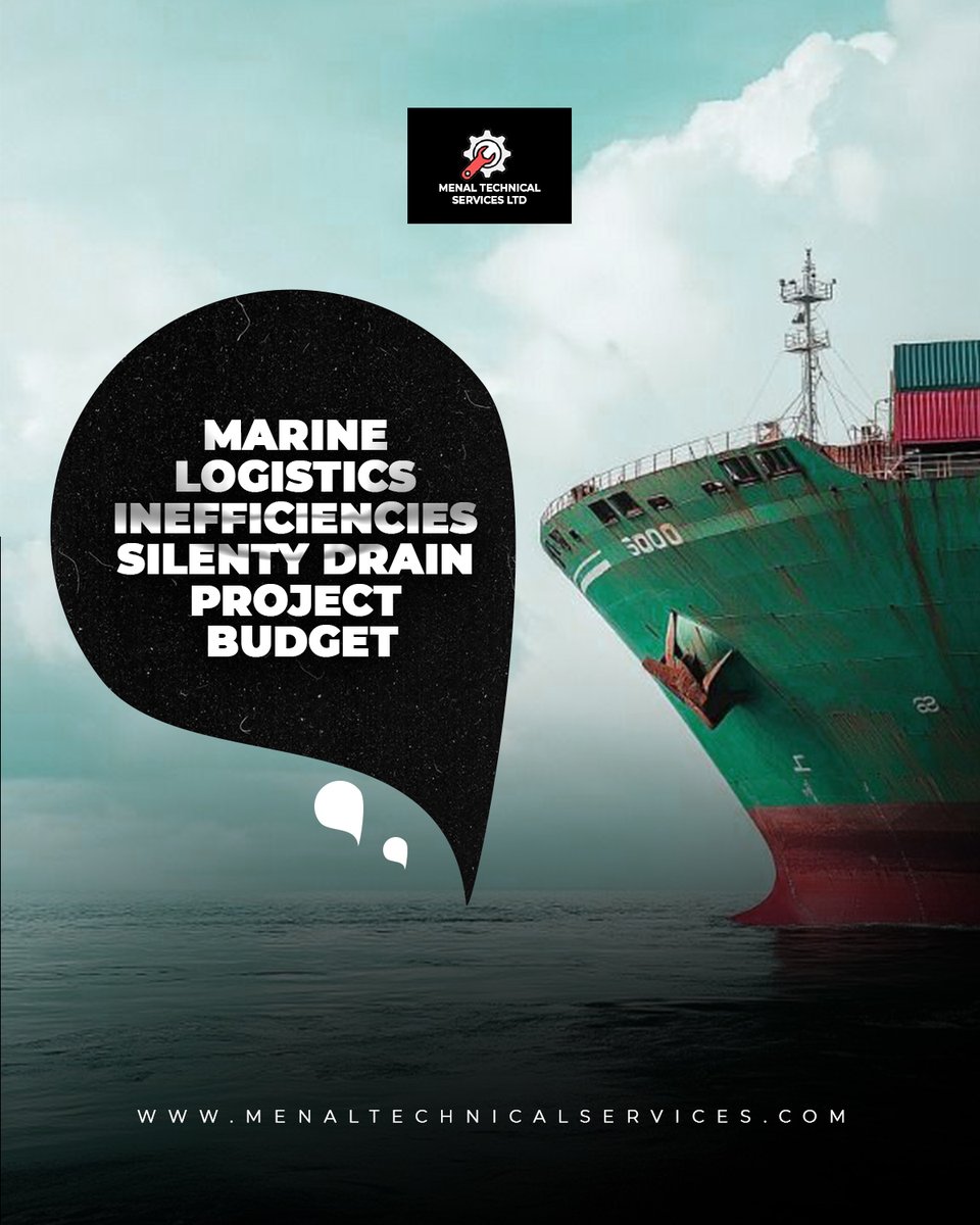 MenalTechnical's tweet photo. Marine logistics inefficiencies silently drain project budgets.

Common cost leaks:
Idle vessel charter time
Poor routing decisions
Uncoordinated crew rotations

Strategic scheduling can reduce offshore logistics costs by 12–18%.
Request a cost-efficiency review. https://t.co/PkTcf1CF6l