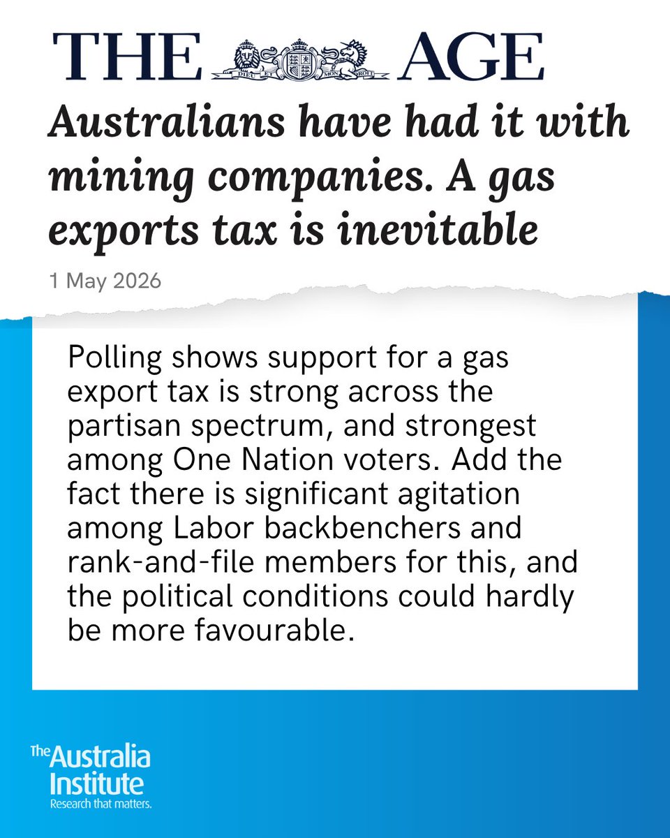 Australia Institute tweet media