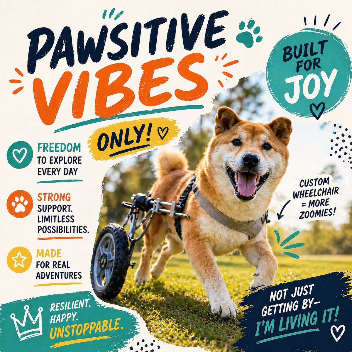 Wheelchair Pup tweet media