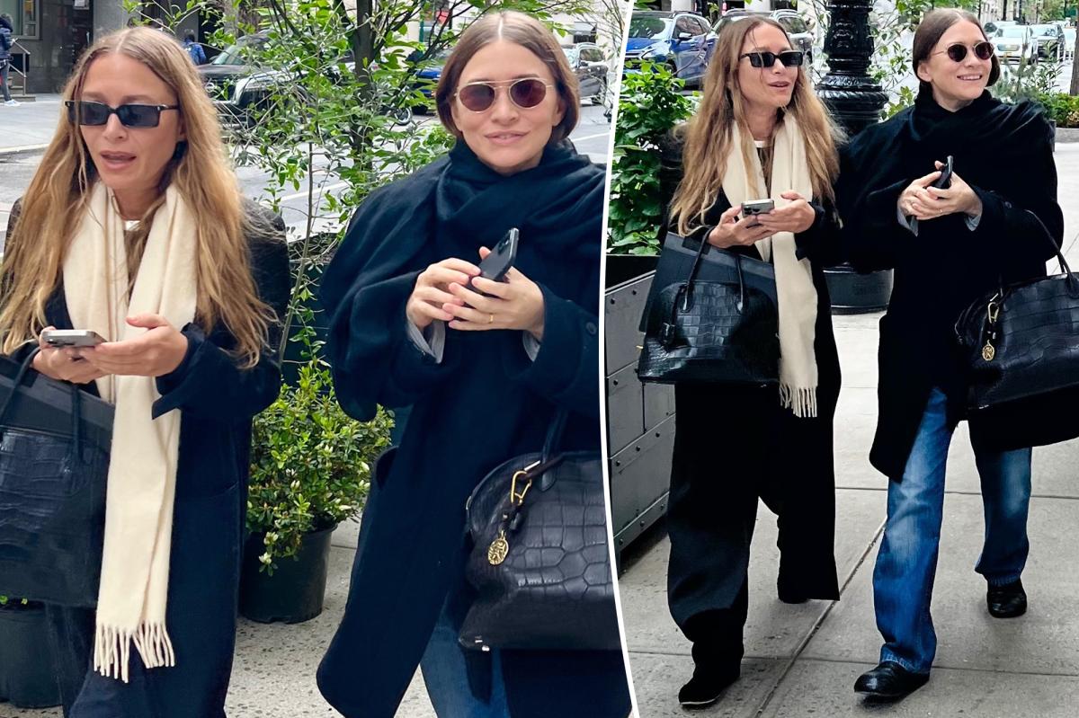 nypost's tweet photo. Mary-Kate and Ashley Olsen enjoy rare public outing in NYC ahead of Met Gala 2026 https://t.co/dlDlf15bOP https://t.co/tyW9l4sHqG