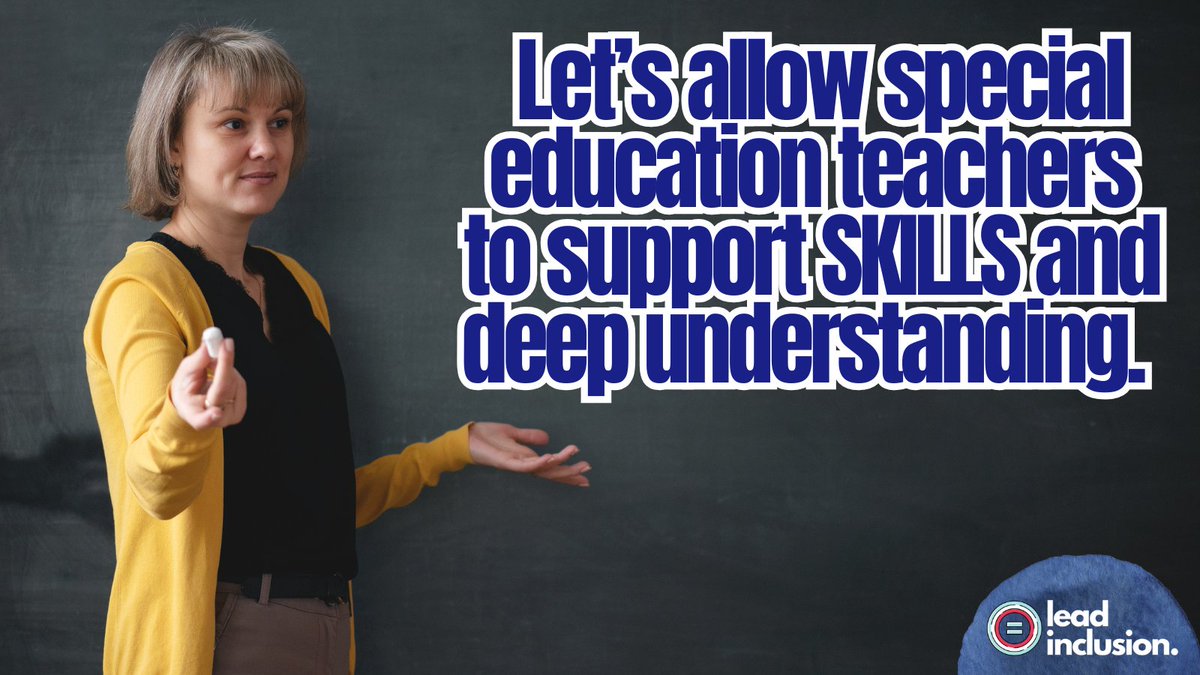 leeannjung's tweet image. 🔄 Instead of asking special education #teachers to support assignments and #homework, let's give them the latitude to support SKILLS and deep understanding. #LeadInclusion #EdLeaders #UDL #TeacherTwitter