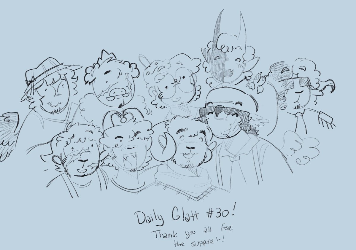 woodbinespirit's tweet photo. daily #glatt 30
really messy but thats the end of the glatt month for me ! im not really sure if ill draw daily glatt after today (since i originally planned for just a month) but let me know if youd want me to continue.. .. https://t.co/mnt39s0BrE