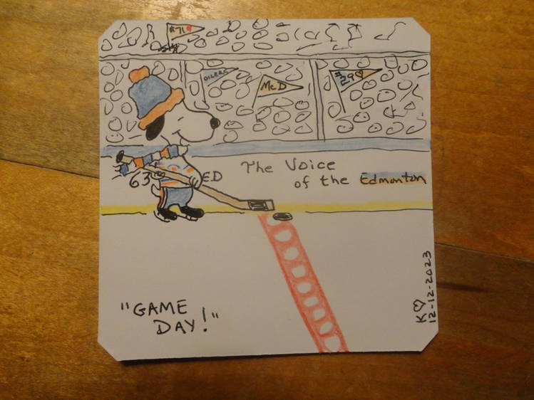 m4goodtimes's tweet photo. a few of my Snoopy as an Oiler sketchs from the past few years, hoping to bring the @EdmontonOilers good luck tonite in gm6 in anaheim tonite. #GoOilersGo woot woot #yeg #Edmonton #artist #sketch #doodle https://t.co/njvM1Fdhhp