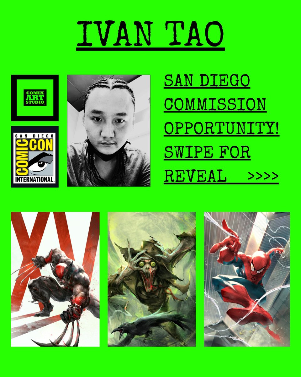 SD_Comic_Con's tweet image. Let's finish off April with some #SDCC commissions! @comixartconnect has added two more artists to their commission roster, including @GiadaBelvi_art and @Ivantao_art: sdccblog.com/2026/04/list-o…