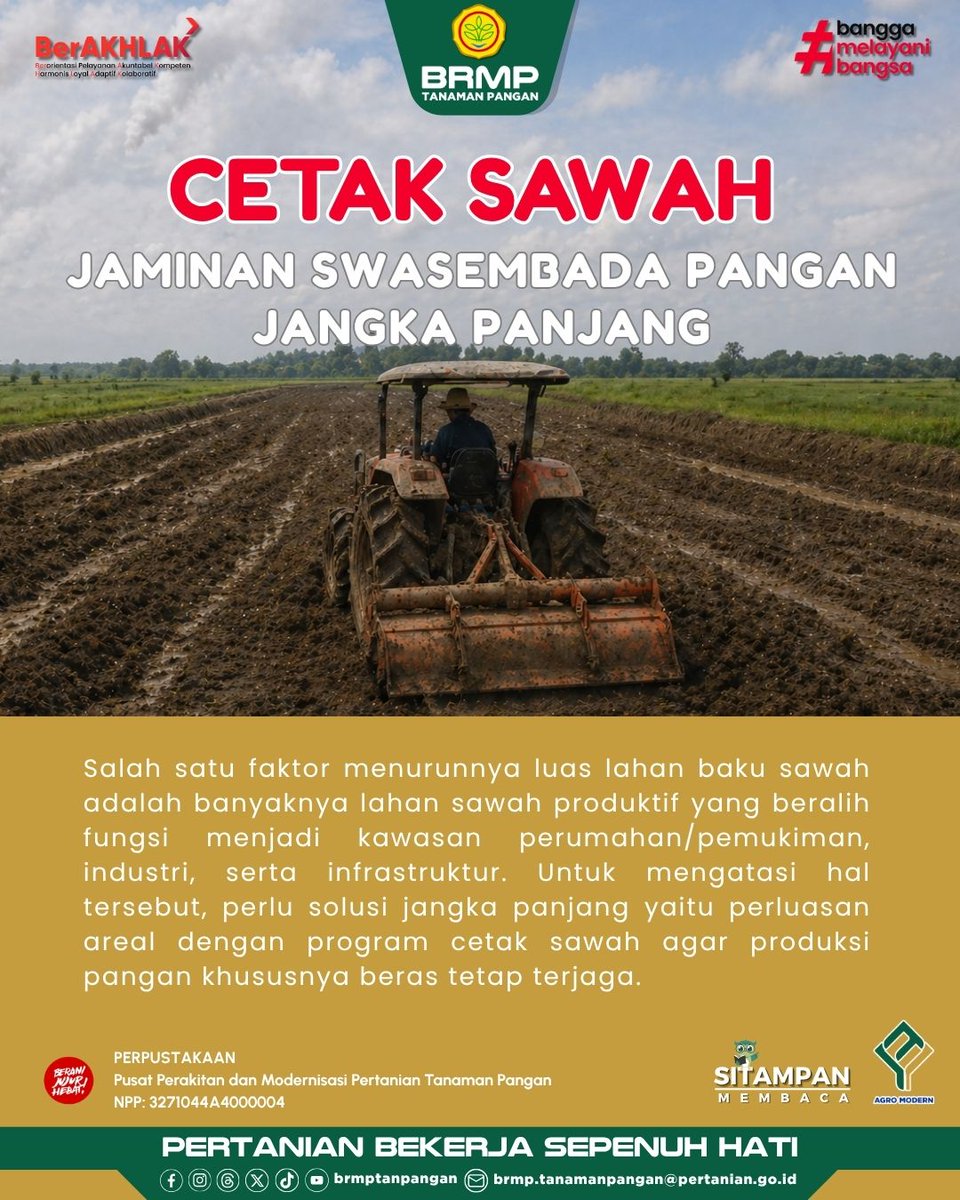 brmptanpangan's tweet image. Hai Sobat BRMP!

Salah satu faktor menurunnya luas lahan baku sawah adalah banyaknya lahan sawah produktif yang beralih fungsi menjadi kawasan perumahan/pemukiman, industri, serta infrastruktur. 

Yuk, baca! Semoga bermanfaat!

#AgroModern #BRMP #BRMPKementan #Kementan
#BRMPTP