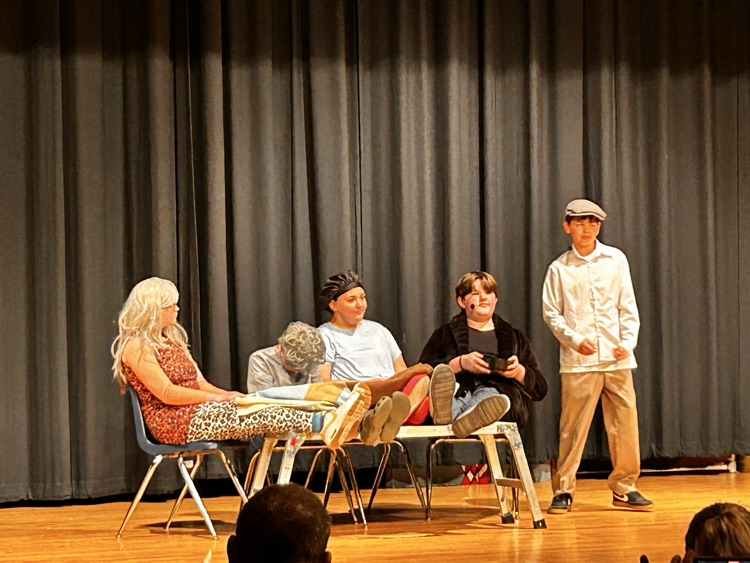 CMSGoBlue's tweet photo. Opening night of Willie Wonka was sweet!  Come tomorrow night at 7:00 to get your golden ticket and enter a world of imagination. https://t.co/vqmeuwtZ7b