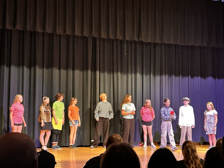 CMSGoBlue's tweet photo. Opening night of Willie Wonka was sweet!  Come tomorrow night at 7:00 to get your golden ticket and enter a world of imagination. https://t.co/vqmeuwtZ7b