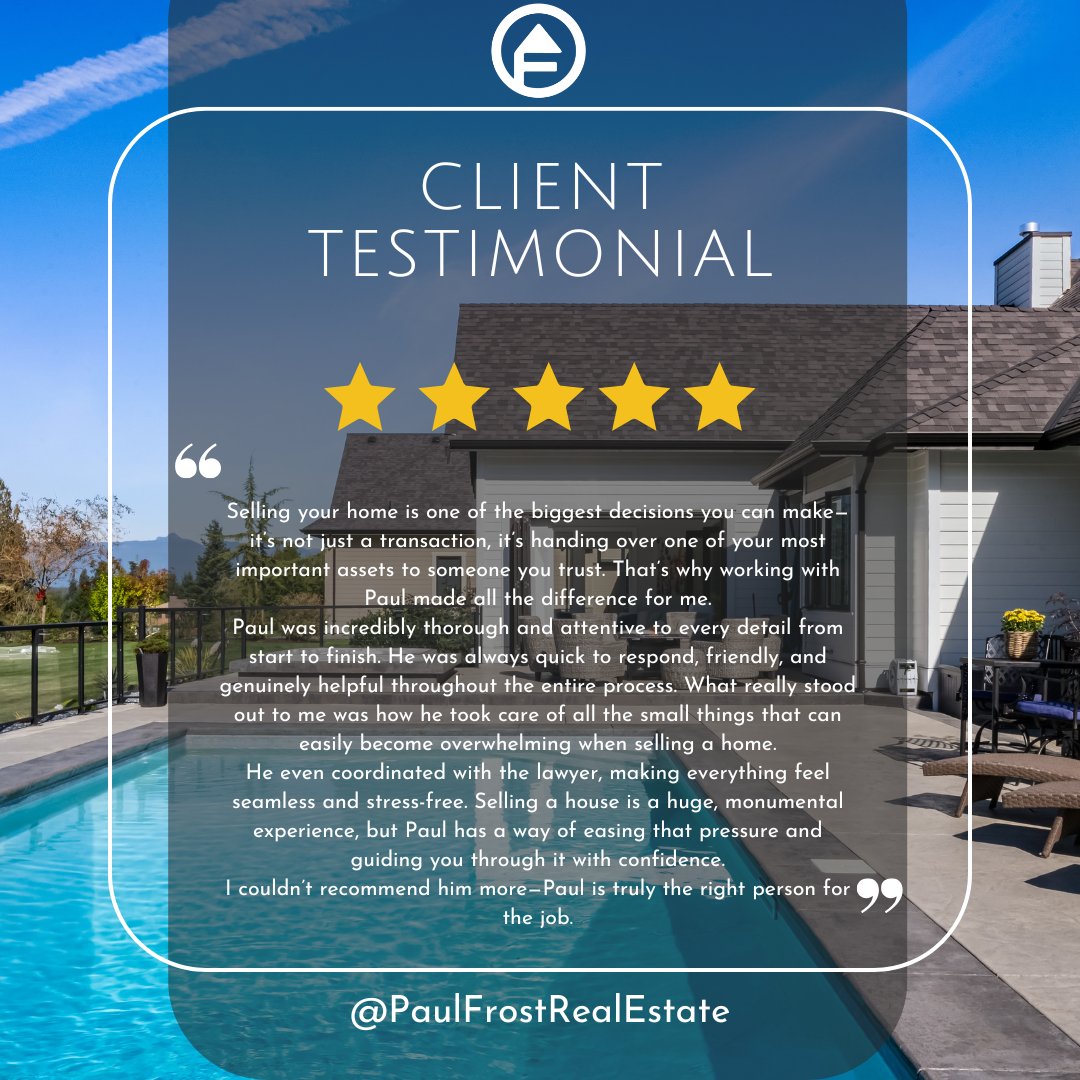 FrostRealEstate's tweet photo. I don’t say this enough, but I’m grateful.
I’ve had the privilege of working alongside a special family who consistently trust me &amp; refer people my way, it means everything and reminds me why I do this. - Paul
#LangleyBC #FraserValley #Gratitude #RealEstate #RelationshipsMatter https://t.co/7KHQVd3z9D