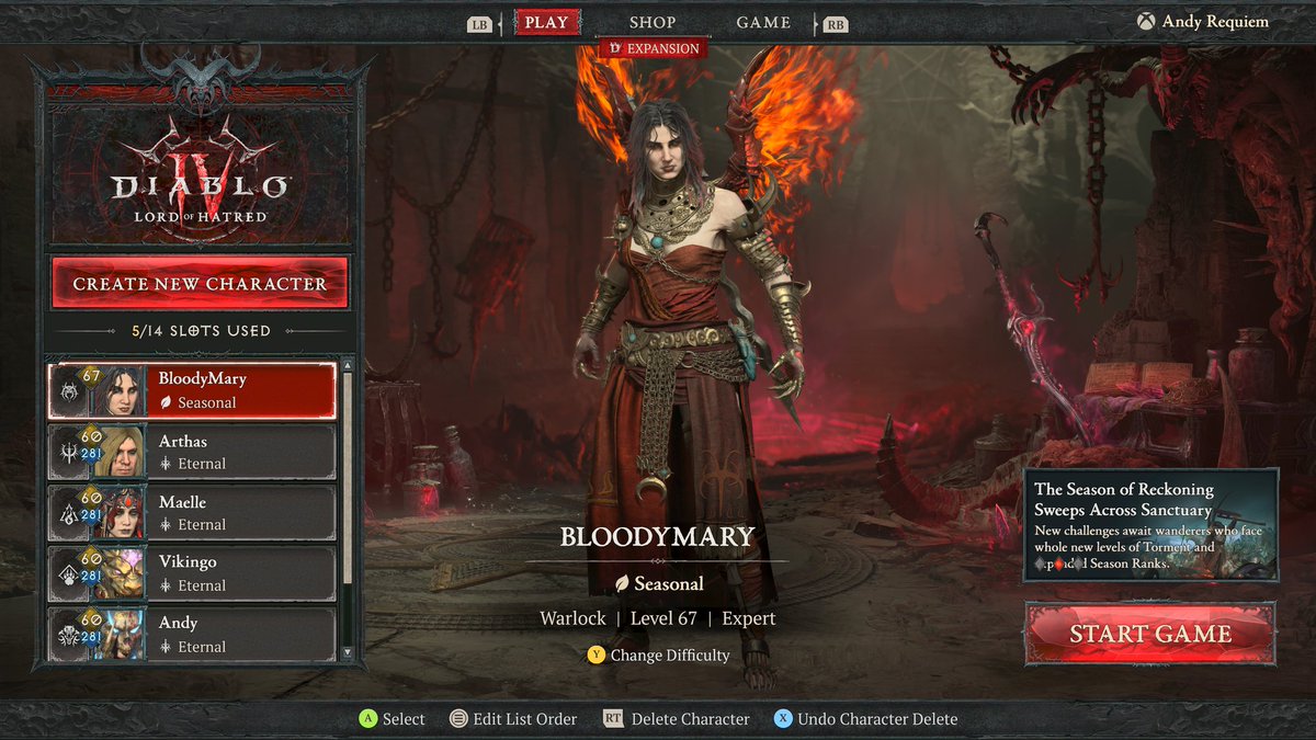 andy_requiem's tweet photo. @KevlarPeterson @Diablo @Blizzard_Ent @Bluddshed I would love an expansion code to play with my brother on pc. Currently I'm rocking this outfit. https://t.co/6peD2AsROy
